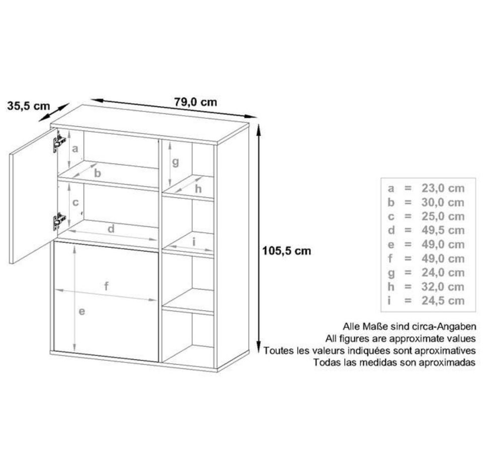 Highboard Sideboard Kommode Schrank Regal  Vitrinen in Lemgo