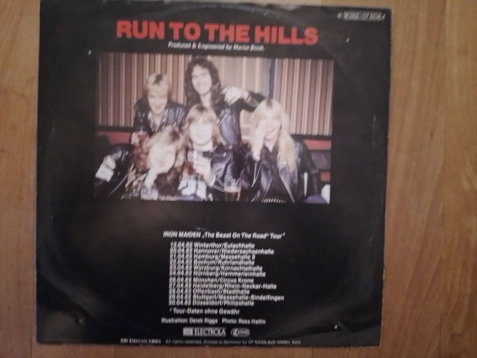 Iron Maiden : Run to the hills / Heavy Metal Viyl Maxi in Düsseldorf