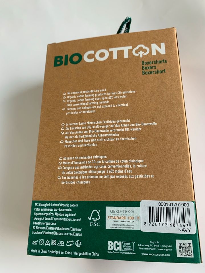 Boxer Short  2 Stück in OVP Apollo Bio Cotton neu in Karlsruhe