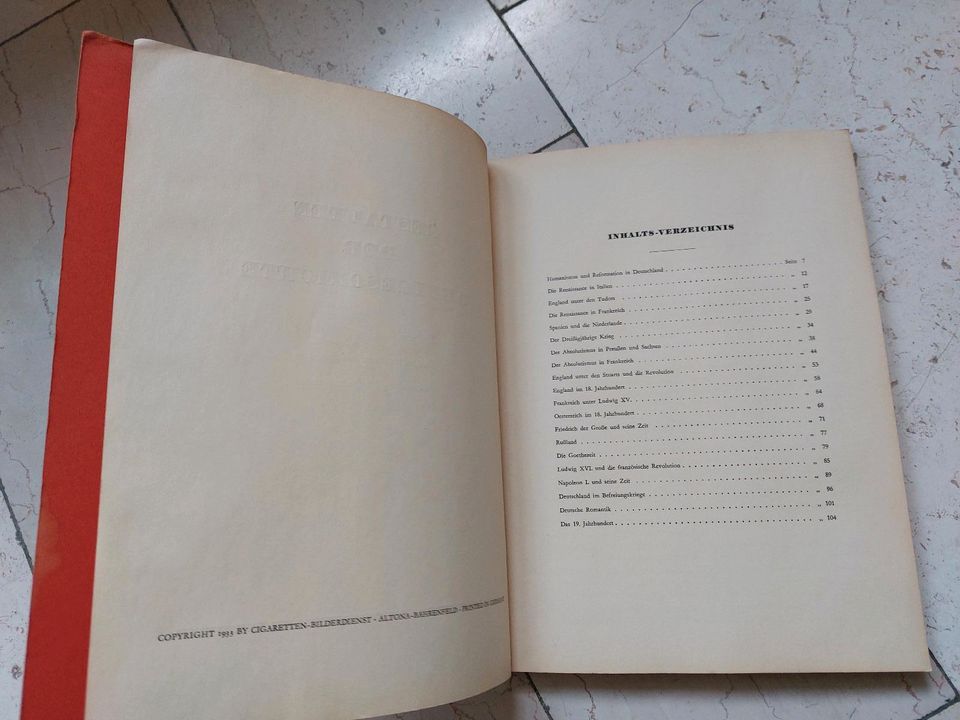 Sammelbilderalbum, Gestalten der Welgeschichte, komplett von 1933 in Beckum