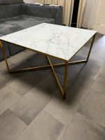 Glastisch Marmoroptik 80x80 Edel Gold Design Wohnzimmer Tisch Berlin - Tempelhof Vorschau