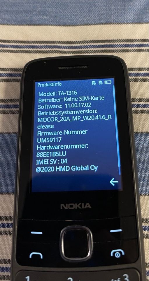 Nokia TA-1316 Mit Ladekabel in Hanau