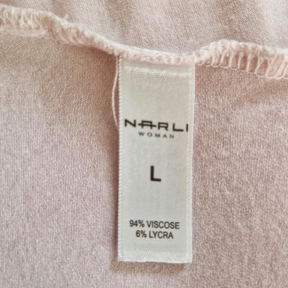 Shirt rose Größe L A- Form 94% Viskose 6% Elasthan Narli in Quickborn