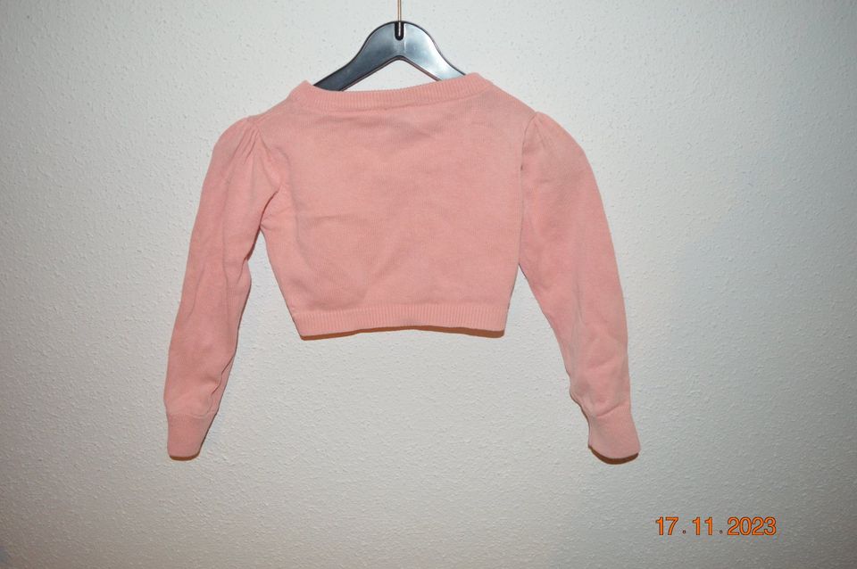 Mädchen Bolero Set 2 Teilig pink, Rosa Strickjacke Gr.92/98 in Reinsdorf