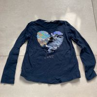 H&M Shirt Longsleeve blau große Wendepailletten Herz Gr. 122 Nordwestmecklenburg - Landkreis - Lützow Vorschau