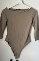 Zara langarm Body M 38 leicht off-shoulder beige/taupe Hessen - Witzenhausen Vorschau