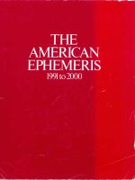 The American Ephemeris 1991 to 2000 (Astrologie / Esoterik) Bayern - Wertingen Vorschau
