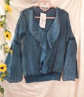 Neu Made in Italy Gr. S M 36 38 Musselin Bluse Hemd Hessen - Bensheim Vorschau