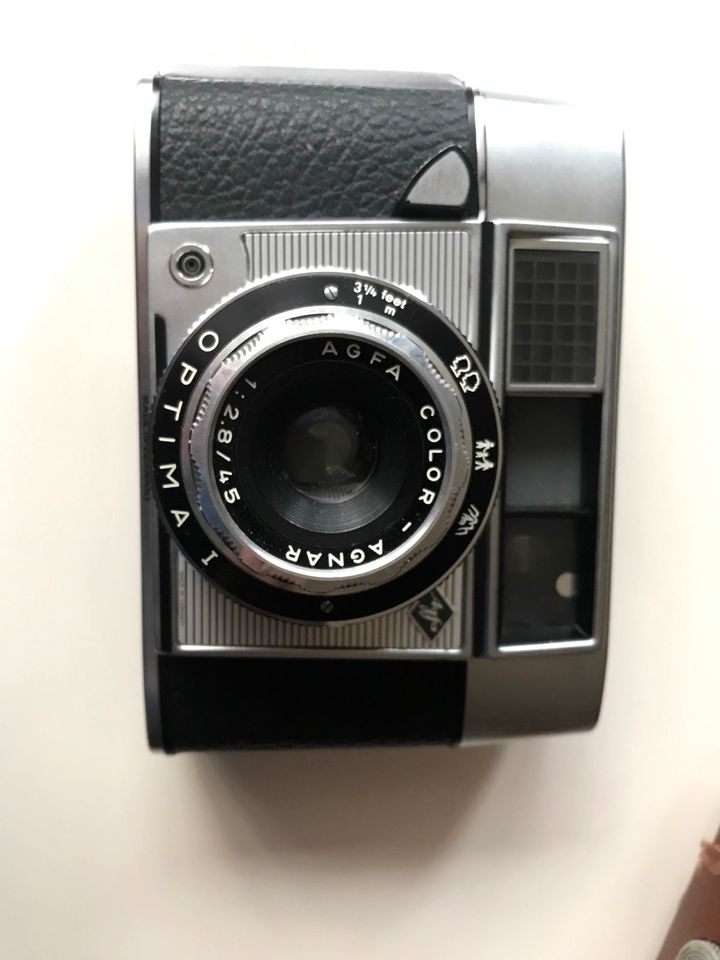 Agfa Optima I, Ledertasche, Color Agnar, Kamera, antik in Baiersbronn