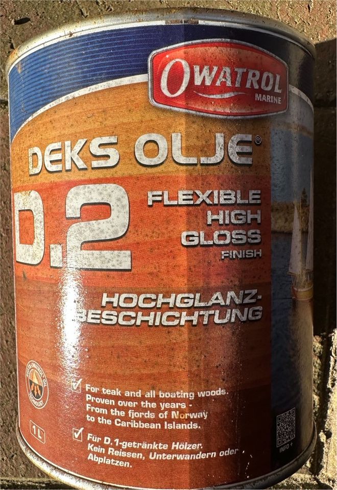 Deks Olje D2 1l Owatrol Bootsöl Hochglanz Beschichtung Holz Öl in München