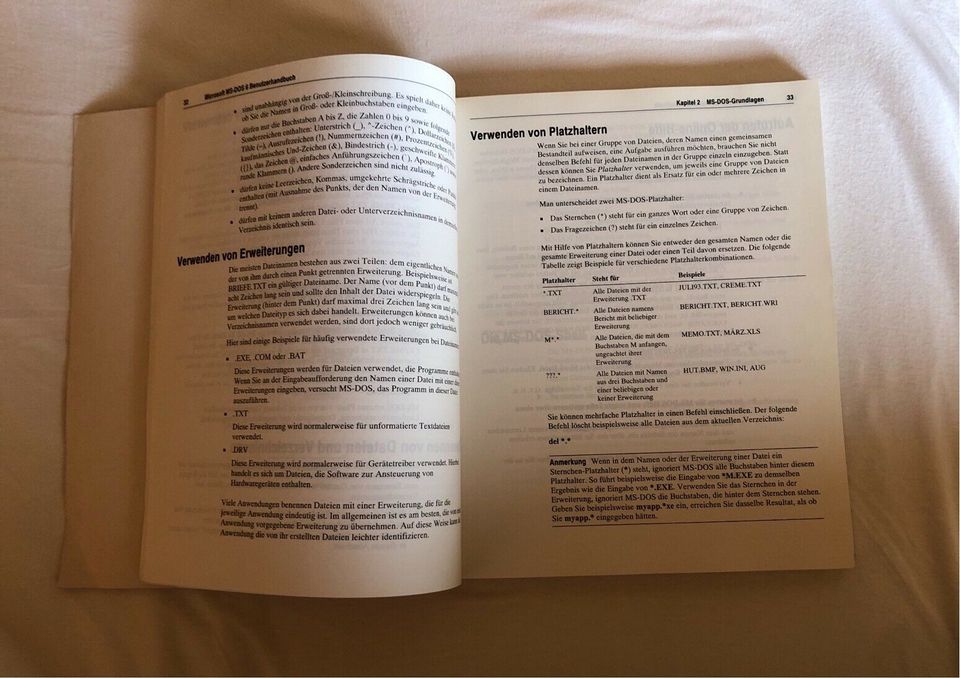 Microsoft MS-DOS 6.2 Benutzerhandbuch in Forst