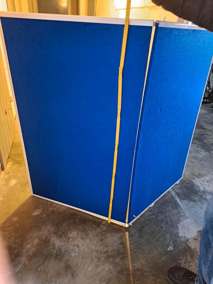 Stellwand blau Filz Parawent pinnwand  whiteboard beidseitig nobo in Elmshorn