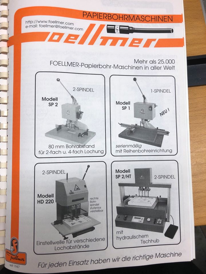 Foellmer 45 ME elektrische Nutmaschine, Perforiermaschine in Köln