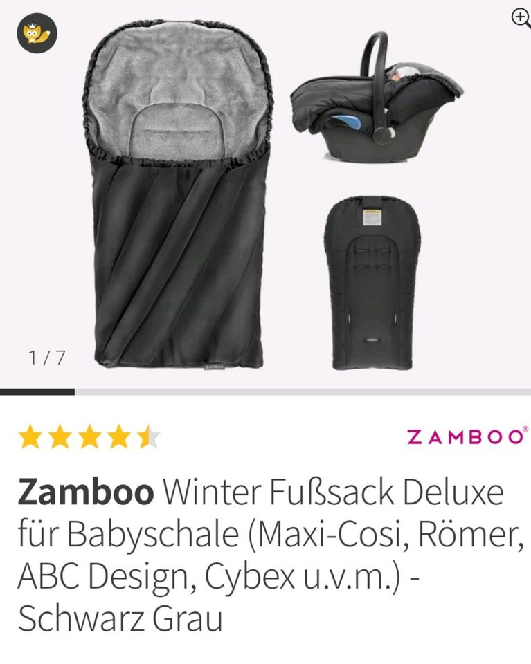 Babyschale 4 Zamboo Winter Deluxe Fußsäcke sehr- guter Zustand in Bochum