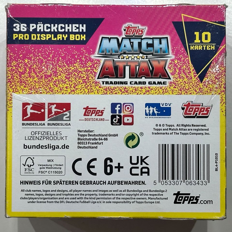 Topps Match Attax Bundesliga 2022/2023 Pro Display Box in Essen