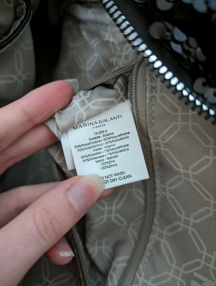 Marina galanti Designer Pailletten Rucksack schwarz in Hamburg