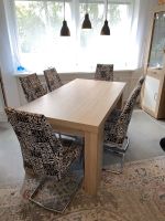 Tisch mit 6 Stühlen 180x90 cm massiv - ausziehbar auf 280cm Niedersachsen - Wolfsburg Vorschau