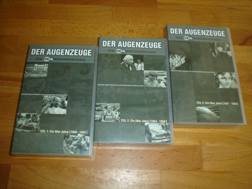 12 x VHS / VIDEOS "DER AUGENZEUGE" - DEFA WOCHENSCHAU - DDR-RAR! in Berlin