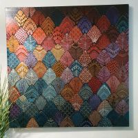 Leinwandbild bunt mit Gold 80 x 80 cm Feldmoching-Hasenbergl - Feldmoching Vorschau