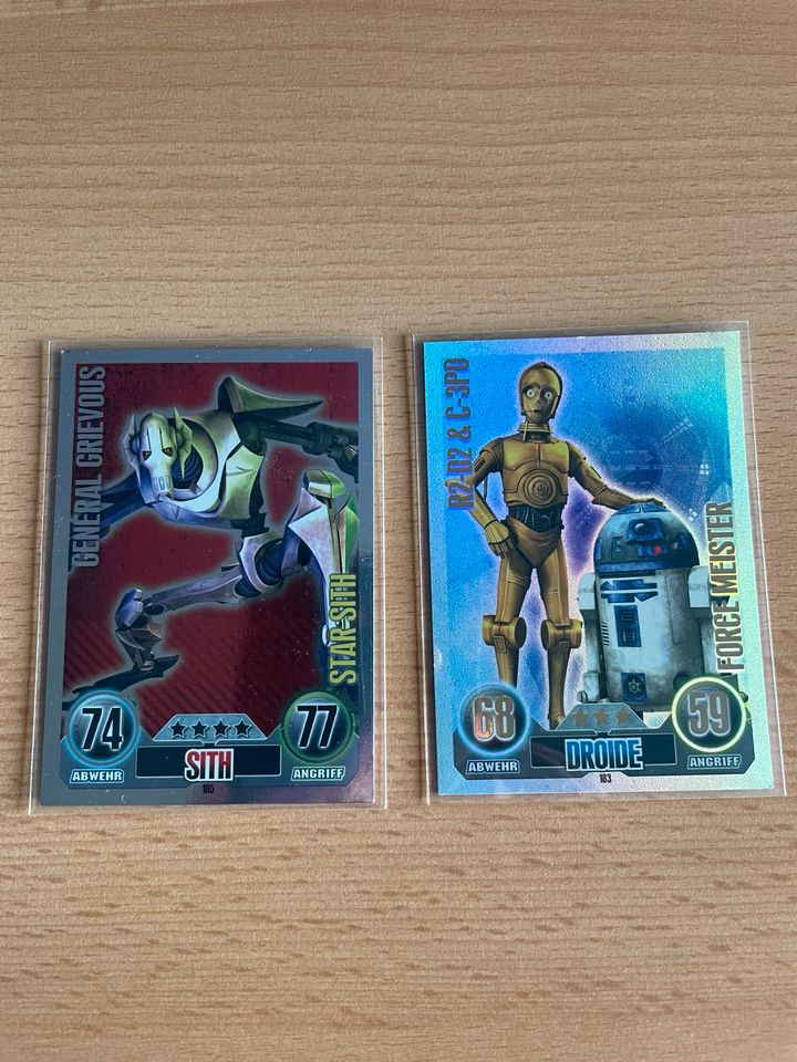 Topps Force Attax Star Wars [R2-D2 & C-3PO / General Grievous] in Zehnhausen bei Wallmerod