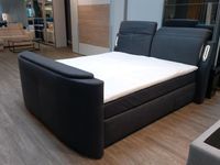 Boxspringbett mit versenkbarem TV -LIft LED Licht Microfaser Düsseldorf - Bilk Vorschau