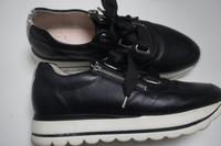 Gabor, Sneaker m. SeitenRV, schwarz/weiß Leder, Gr.( 41) 7,5 Nordrhein-Westfalen - Wülfrath Vorschau