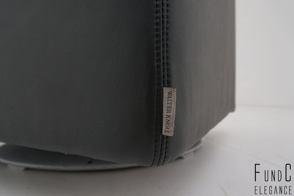 Walter Knoll Nelson 605 Sessel 4 Stück drehbar Leder schwarz in Unna