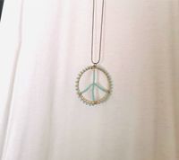 Peace Kette Ibiza Türkis Boho lange Kette Bayern - Rosenheim Vorschau