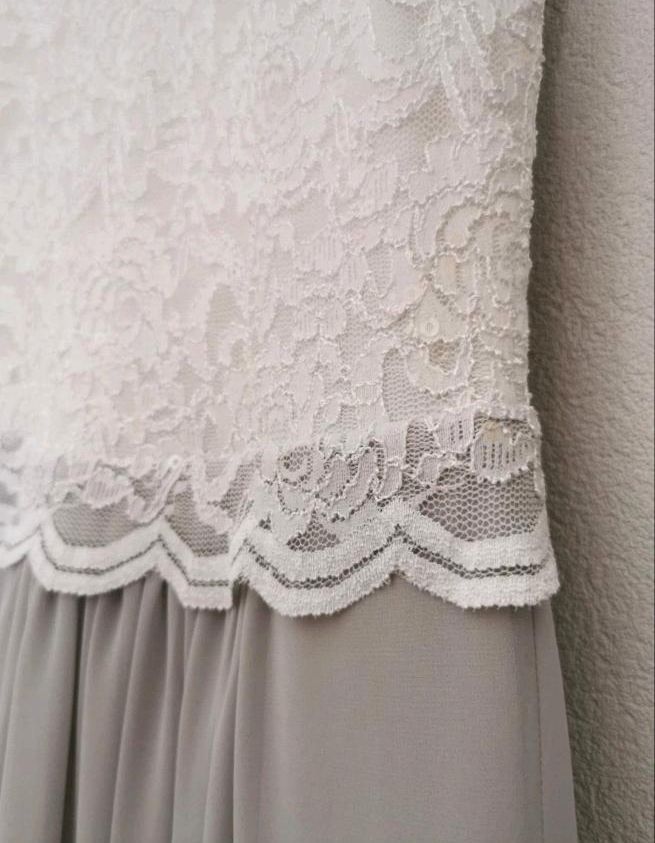 Swing Maxikleid Hochzeit Abschluss 34 Anlass Spitze Pailetten in Keltern