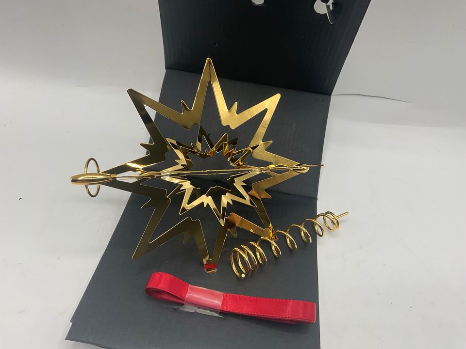 Georg Jensen Christbaumspitze Star klein Gold und Palladium in Ingersheim