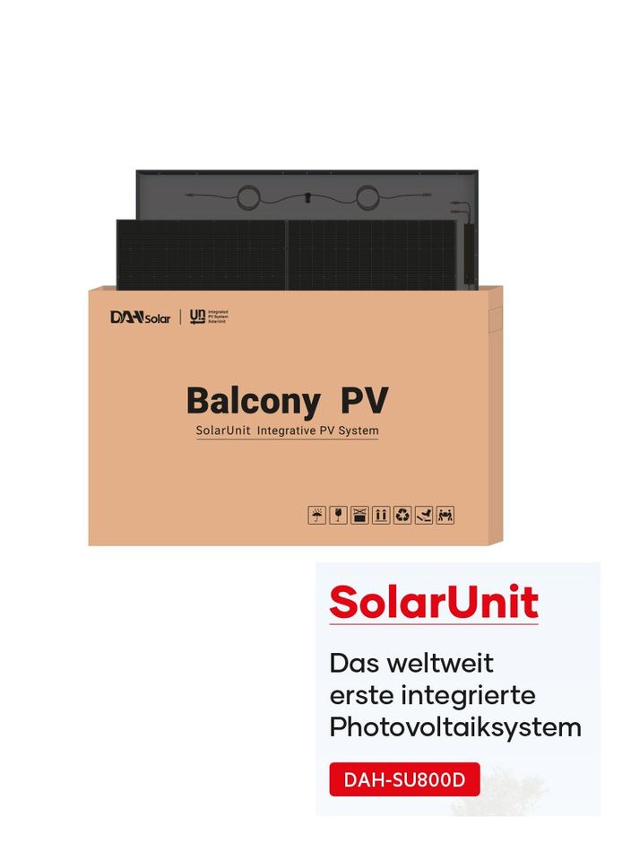 Balkonkraftwerk 800W DAH Solar Full Black PV Photovoltaik in Reinbek