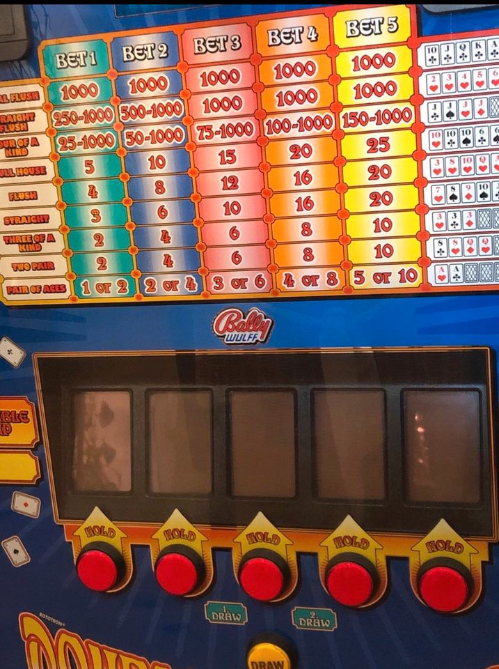 Spielautomat von Bally Wulff - Double Poker ♥️♦️♣️ in Falkensee