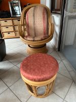 Rattansessel  (Swing- & Drehsessel) mit Hocker Bayern - Obermichelbach Vorschau