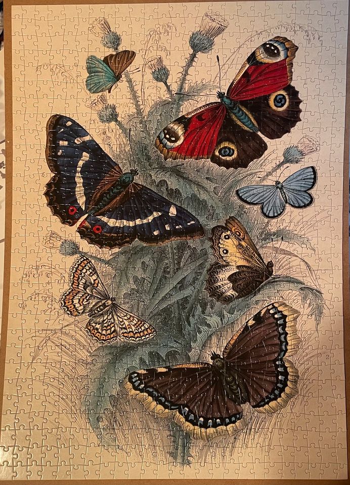 Puzzle 750 Teile,John Derian,Dancing Butterflies,Schmetterling in Barnstorf