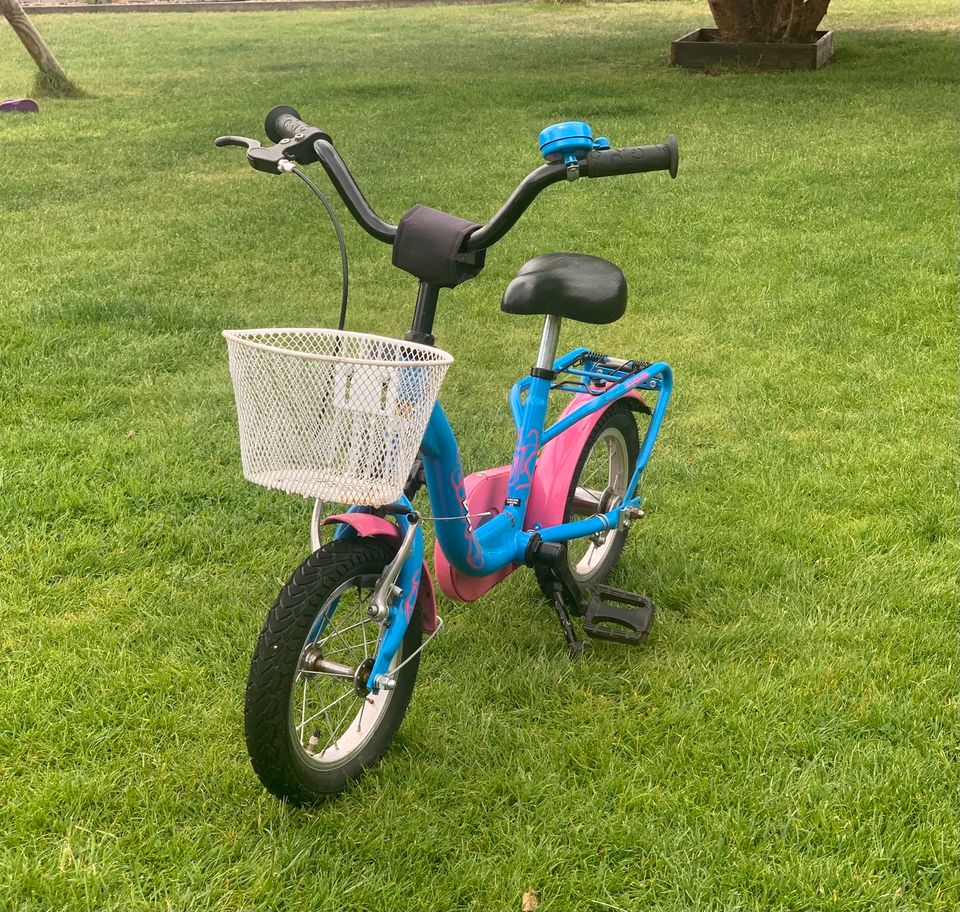 BBF-Bike 12“ Kinderfahrrad mit Stützrädern, Korb und Olafklingel in Ehra-Lessien