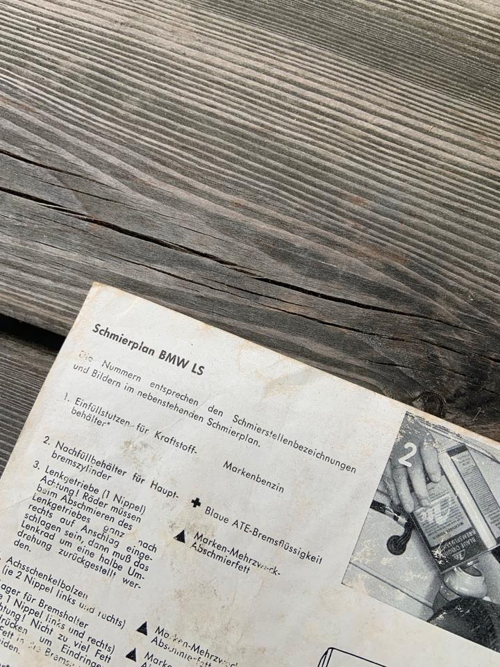 BMW 700 LS Pflegedienstanleitung, Abschmierplan, Schaltplan, Teil in Kolbermoor