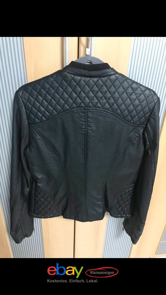 *NEU* Mexx Damen Lederjacke schwarz Größe 40 in Weilrod 