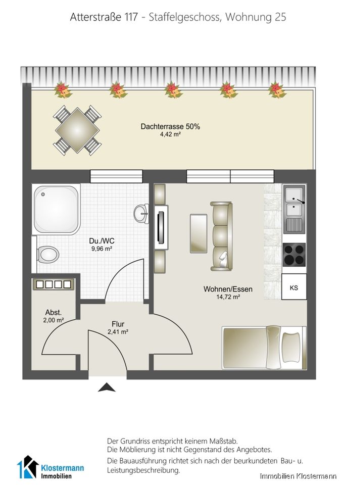 Exklusives Penthouse  im KFW 40 QNG Standard in Osnabrück