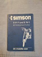 Simson Betriebsanleitung (original) Brandenburg - Schorfheide Vorschau
