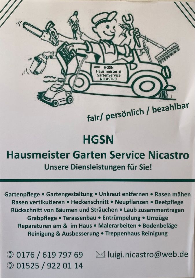 Gartenarbeiten regelmäßige Pflege Hausmeister  Hausmeisterdienst in Frankfurt am Main