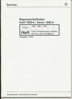 VW Reparaturleitfaden Golf>,Vento 1992>Einsritzmotor, Mechanik Niedersachsen - Danndorf Vorschau
