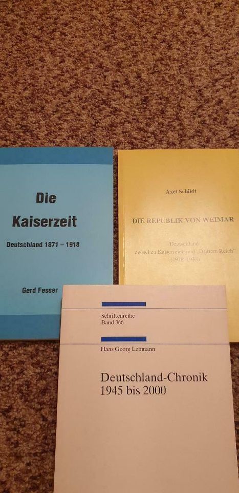 3 Bücher Deutsche Geschichte für Schule/ Studium in Greiz