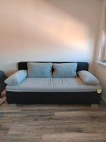 Sofa, Couch, Schlaffunktion, neuwertig, schwarz/grau Brandenburg - Jüterbog Vorschau