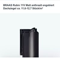 BRAAS  Rubin 11V Dachpfanne / Ziegel Kreis Ostholstein - Lensahn Vorschau