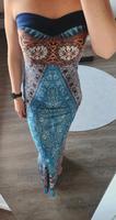 Blau gemustertes, trägerloses Kleid Bayern - Bad Neustadt a.d. Saale Vorschau