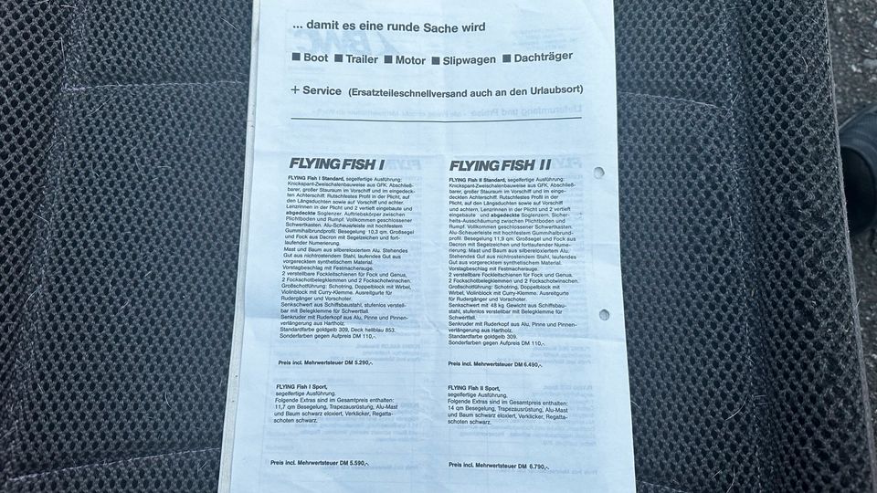 Segelboot FlyingFish Bodenseezulassung Scheinfrei ,Trailer in Uhldingen-Mühlhofen