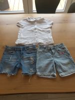 Set 2 kurze Jeanshosen T-Shirt 122/128 Eden et Victor Sachsen-Anhalt - Dähre Vorschau