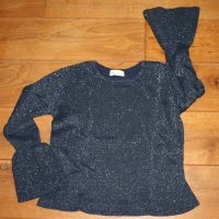 H&M + festliches blaues Strick-Shirt + Glitzer + Top Zustand +158 Nordrhein-Westfalen - Bocholt Vorschau