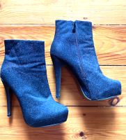 High heels, Plateau, boots, schwarz, Glitzer Pankow - Prenzlauer Berg Vorschau