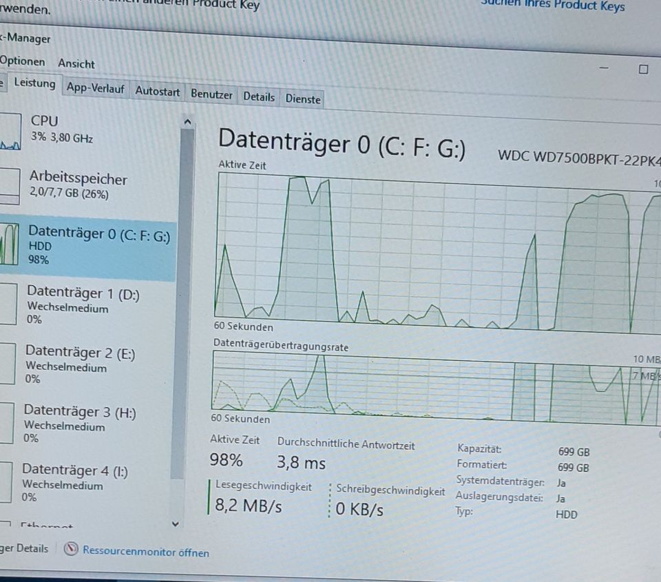 PC System  AMD FX4130, 8GB RAM, 750GB HDD, Win10 in Leipzig